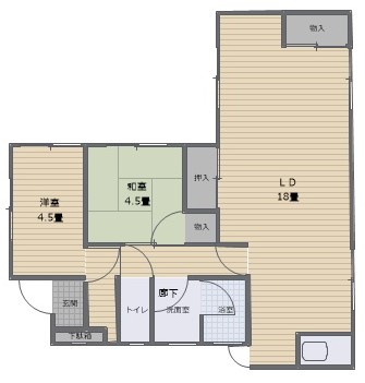 【新木野戸建ての間取り】