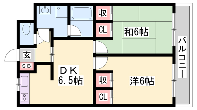 やしろ中村コーポの間取り