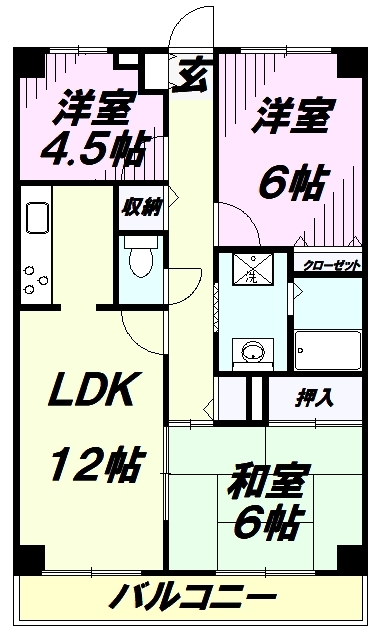 ユーネット所沢の間取り