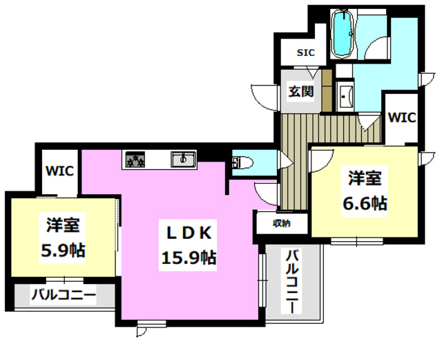 Lucioleの間取り