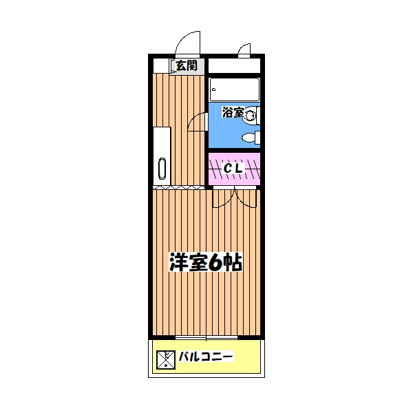 東京都立川市曙町１（マンション）の賃貸物件の間取り