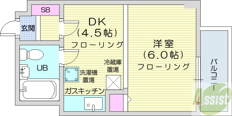 FINECREST　N12の間取り