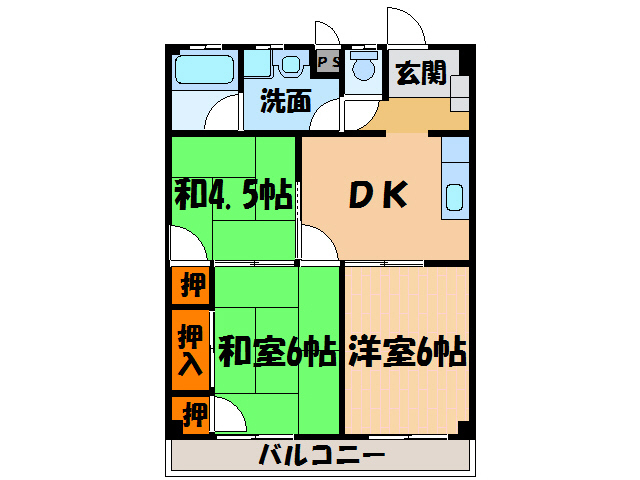 藍住マンションの間取り