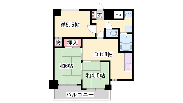 ロイヤルコーポ高砂の間取り