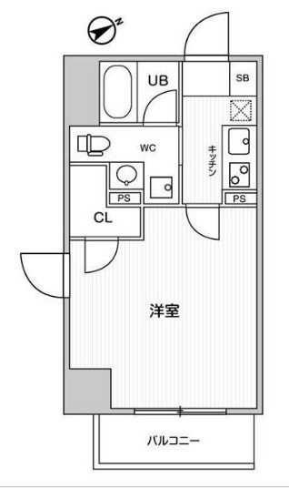 川崎市川崎区駅前本町のマンションの間取り