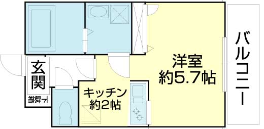 【立川市幸町のマンションの間取り】