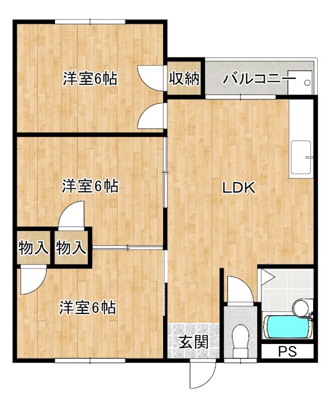 サプライハウス愛宕の間取り