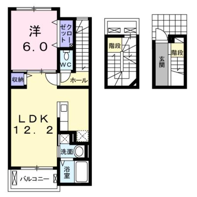 エル　フレールIの間取り