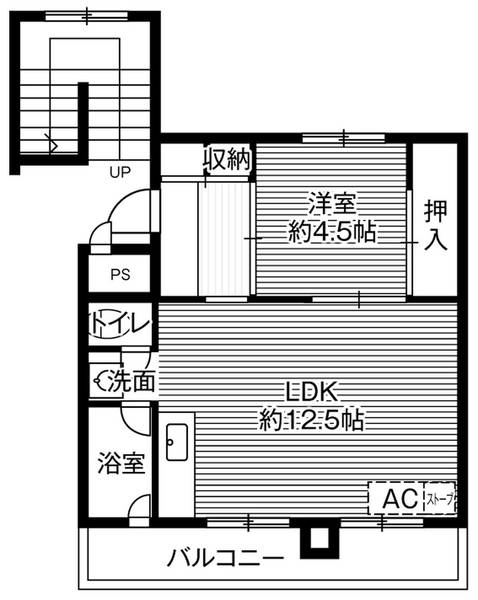 ビレッジハウス糸井3号棟の間取り