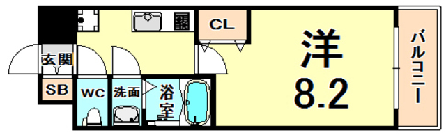 パークフラッツ尼崎の間取り