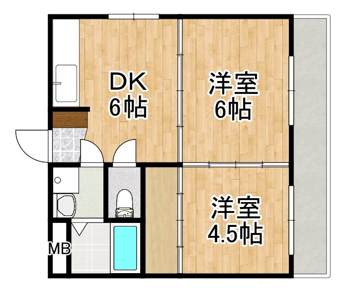 モンシェール姶良の間取り