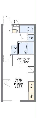 【レオパレスドウージェーム紀ノ川の間取り】