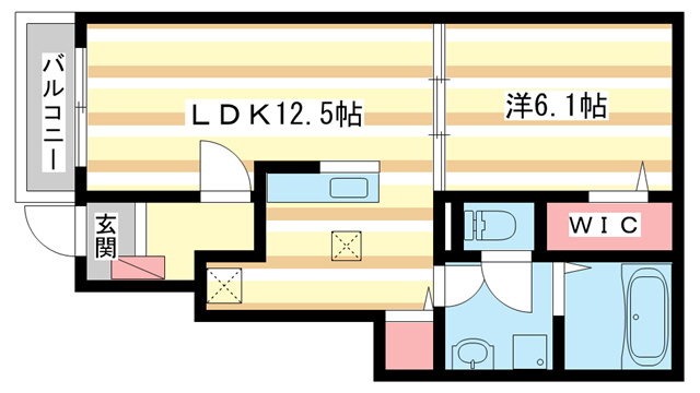 大和郡山市新町のアパートの間取り