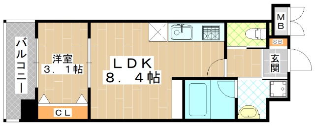 グローハイツ千林の間取り