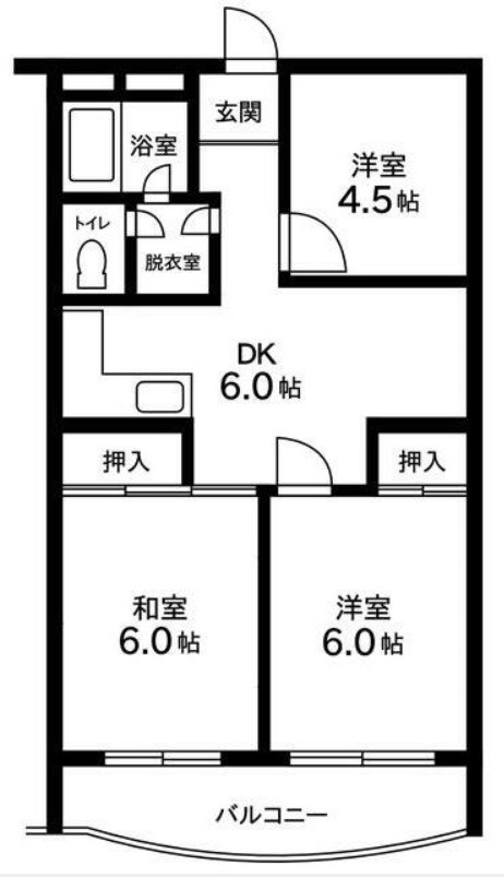 杉並区下井草のマンションの間取り