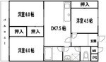 福岡市南区清水のマンションの間取り