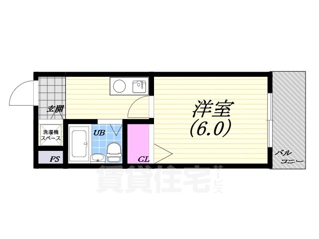 堺市堺区今池町のマンションの間取り