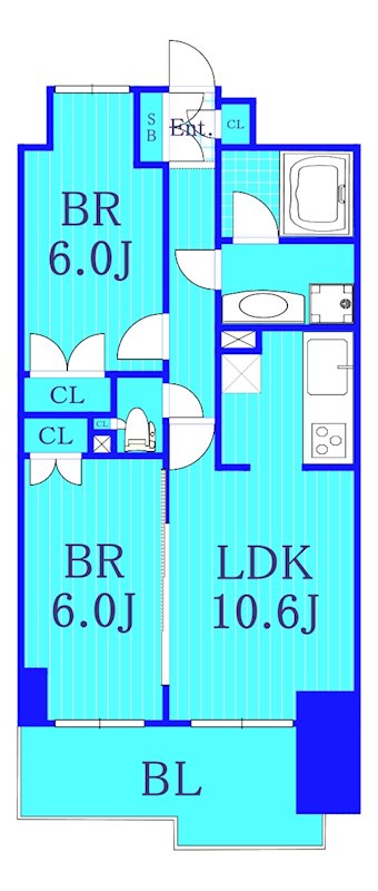 コンフォリア新子安の間取り