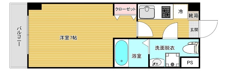 鹿児島市照国町のマンションの間取り