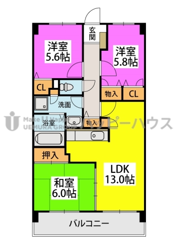 グランドゥール白金の間取り