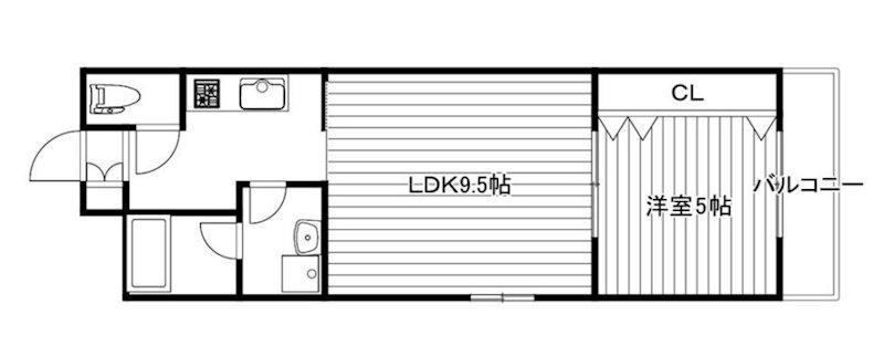 姫路市山野井町のマンションの間取り