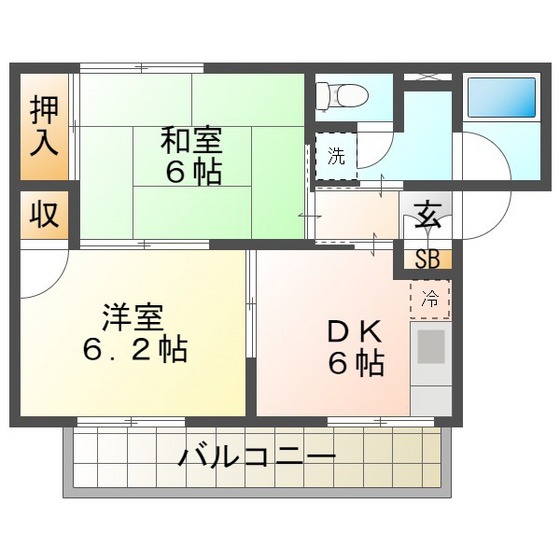 リヴェールＡの間取り