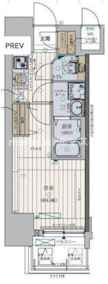 大阪市西区九条のマンションの間取り