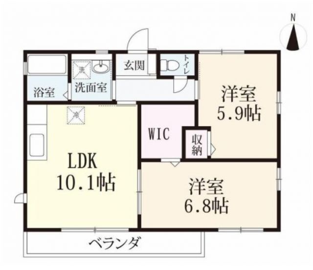 ブーケ弐番館の間取り