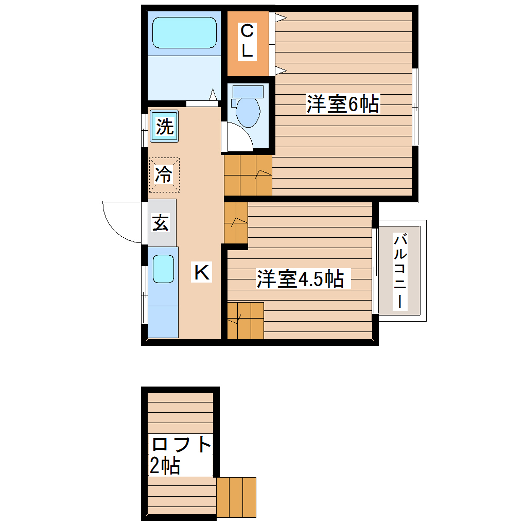 サニーライフ郡山の間取り