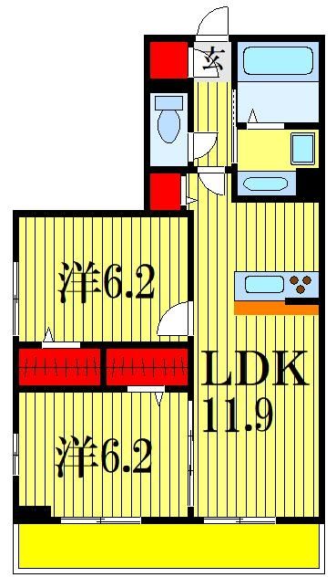 サントミーの間取り