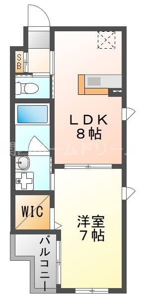 門真市柳田町のマンションの間取り