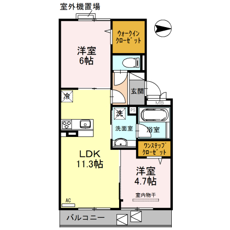 アヴィスエールの間取り