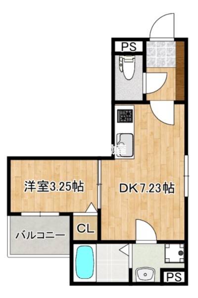 Ｇ－ｐｌａｃｅ大濠IIの間取り