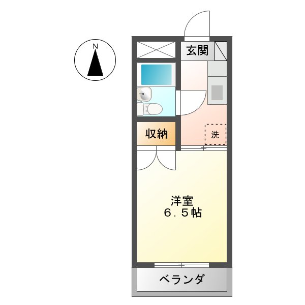 リズ　スクエア　北棟の間取り