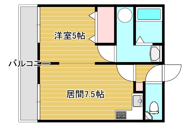 学）森永ハイツの間取り