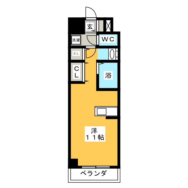 エルミタージュ名駅西の間取り