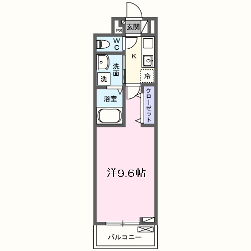 香芝市今泉のアパートの間取り