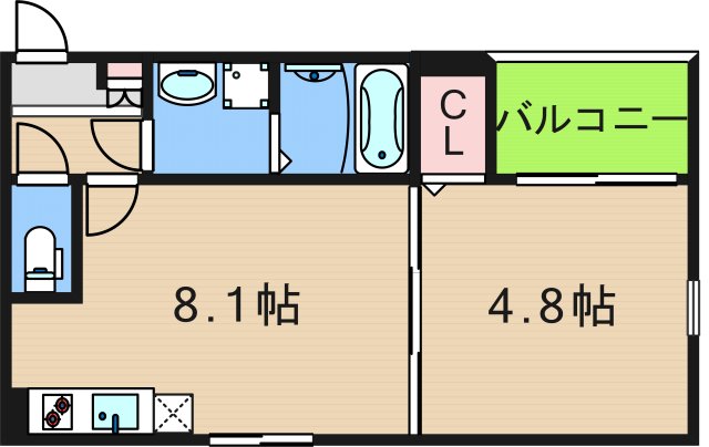 レーベンハイム西加賀谷の間取り