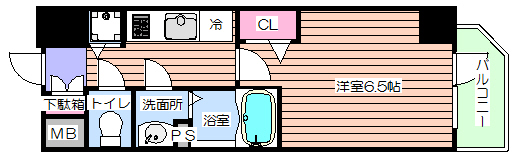 プレサンス北浜パレスの間取り