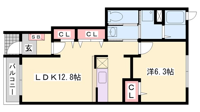 シンヴィオシスＣの間取り