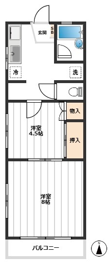 カーメルハイツの間取り