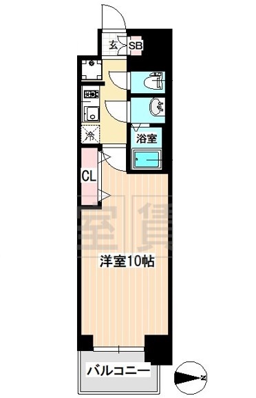 名古屋市中区丸の内のマンションの間取り