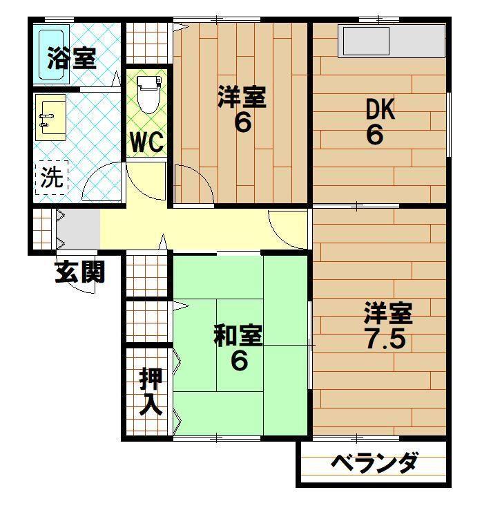 シェモア元町Ａ棟の間取り