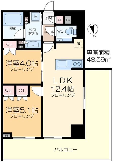 足立区千住のマンションの間取り