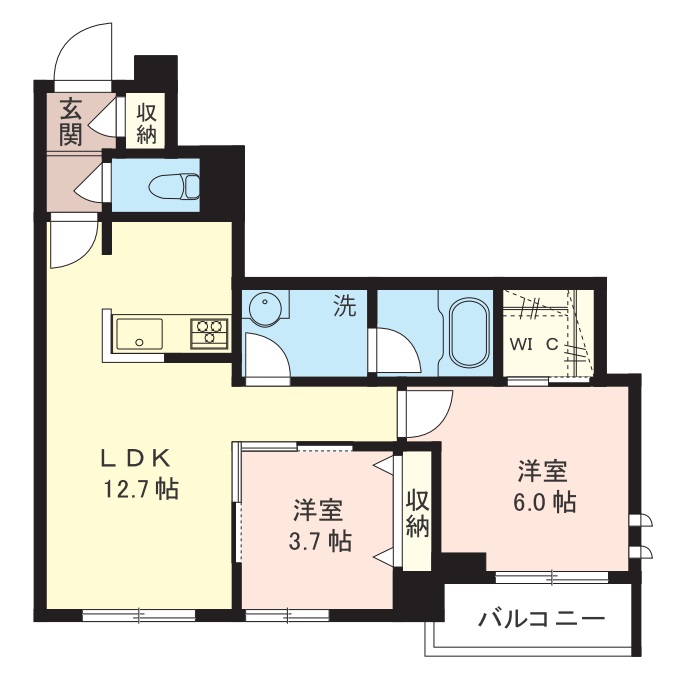 クラウド　ヒルの間取り