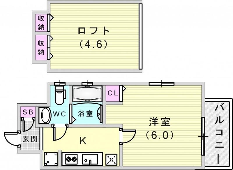 エステムコート神戸・県庁前IVグランディオの間取り