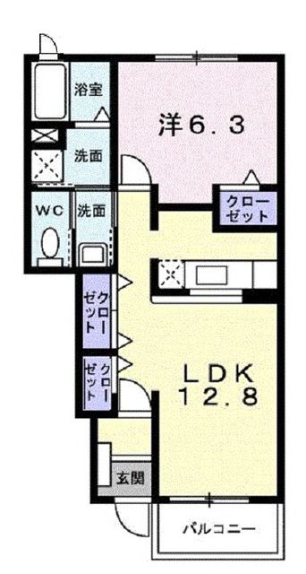 ガーネットの間取り