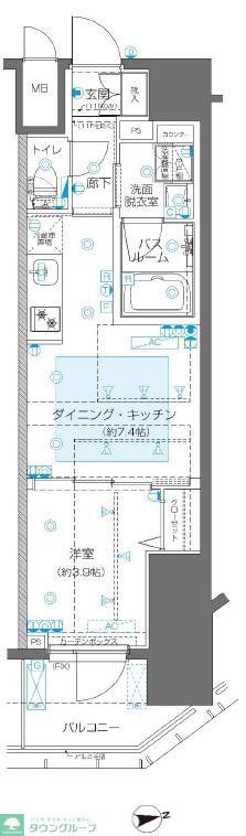 ZOOM新宿御苑前の間取り