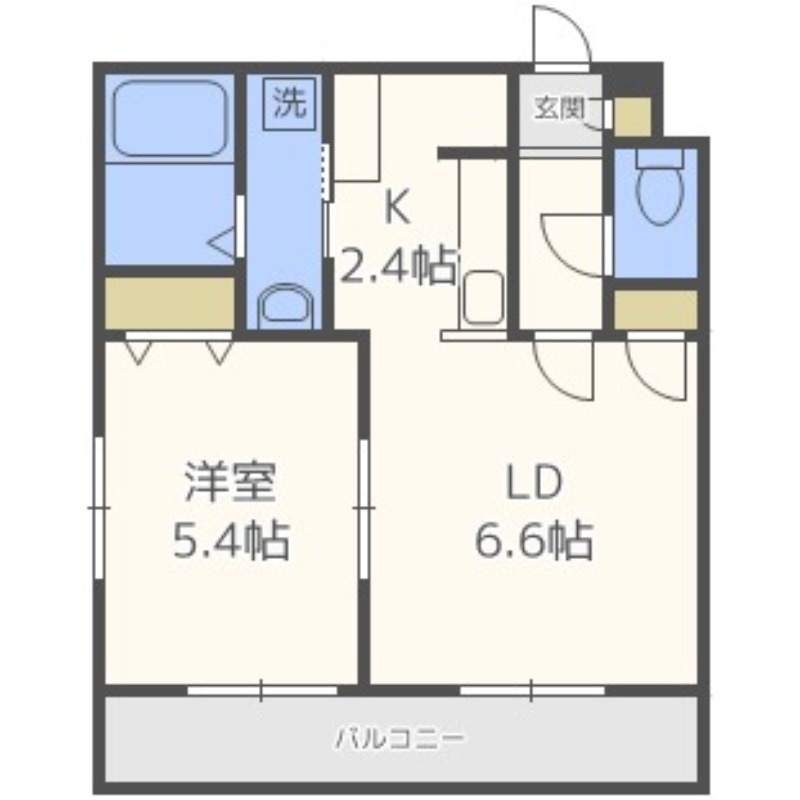 ＬＡＶＥＲＴ平岸の間取り