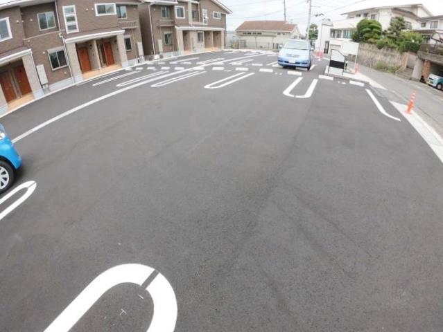 駐車場　眺望